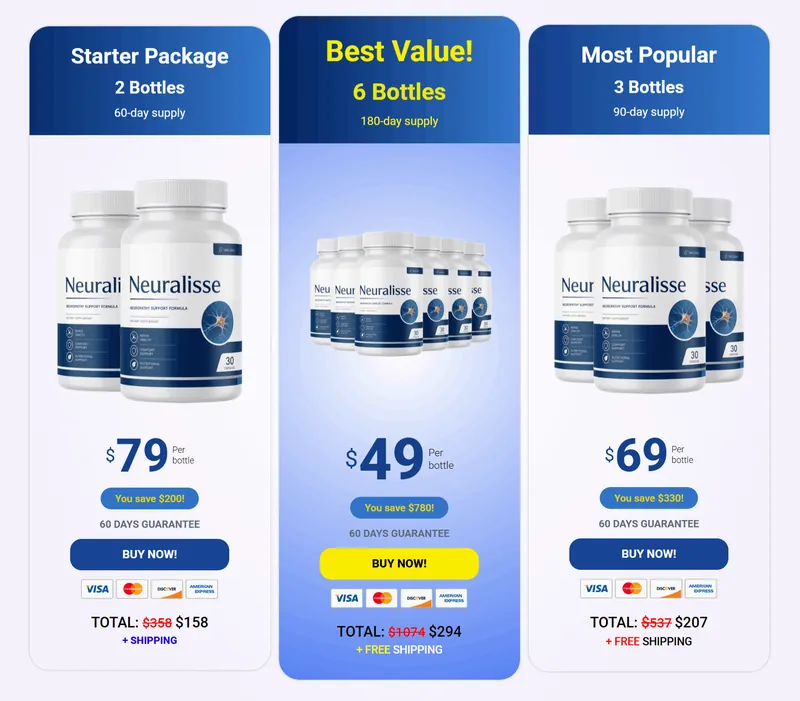 Neuralisse order discount banner